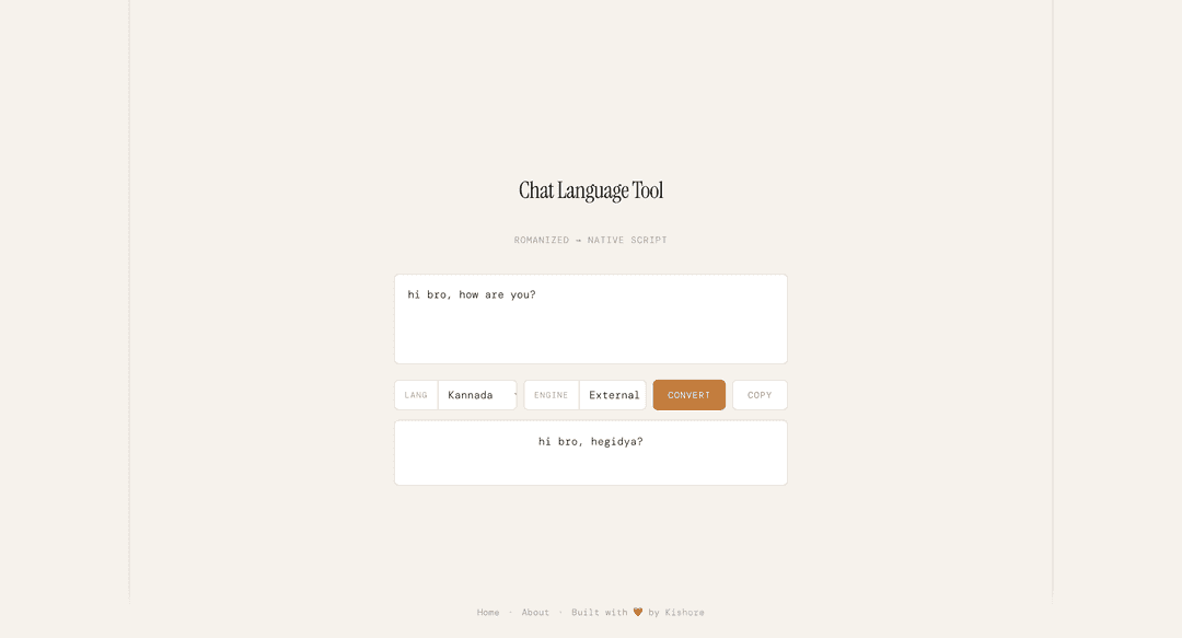 Language Transliteration